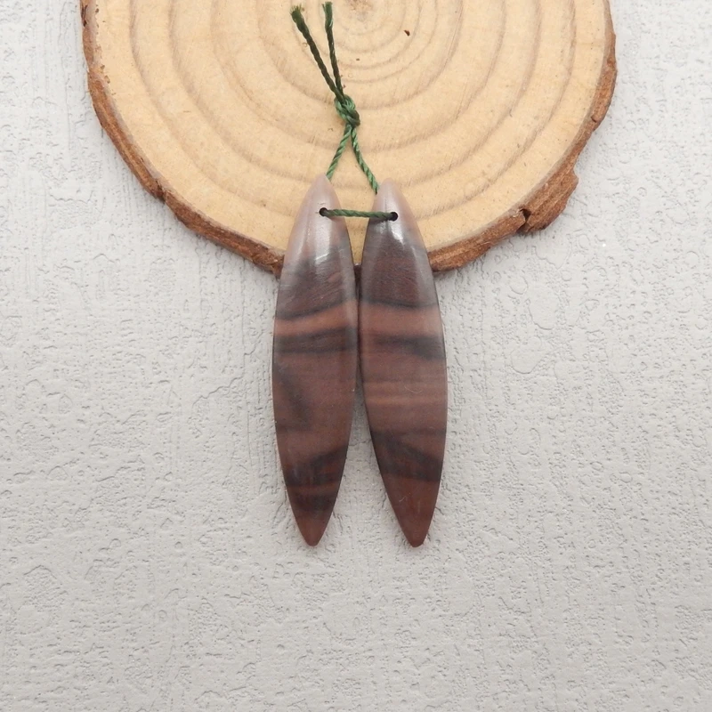 

Natural Chohua Jasper Earring Beads Artisanal Gemstone Semi-Finished Jewelry DIY Crafts