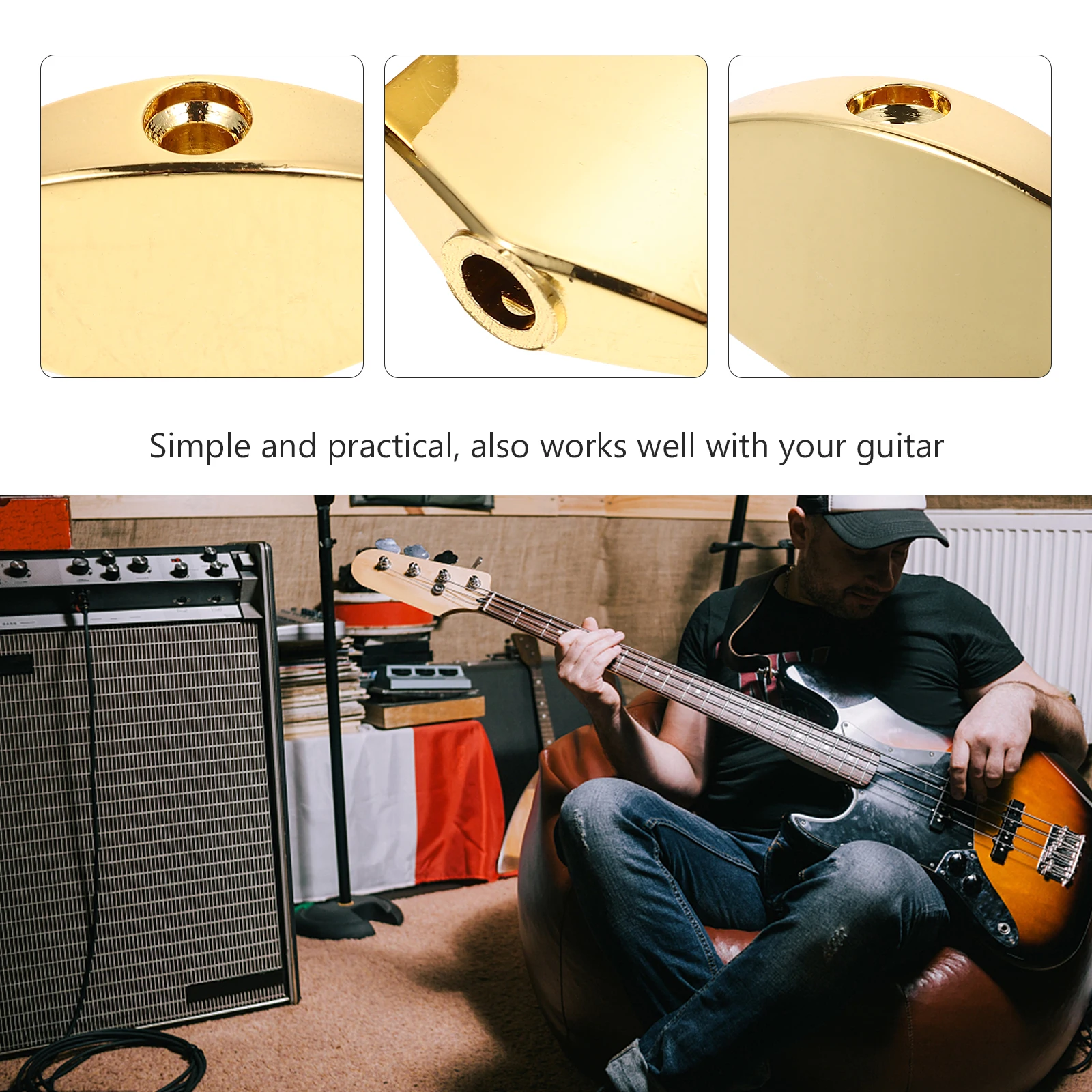 

6 set Metal Guitar Tuning Knobs Durable Replacement For Electric Acoustic Guitars String Lock Function Tuner Handles Folk Tuning