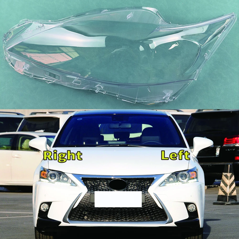 Lamp Shade Plexiglass Replace Original Lampshdade For Lexus CT CT200 2012-2017 Front Headlight Shell Transparent Headlamp Cover