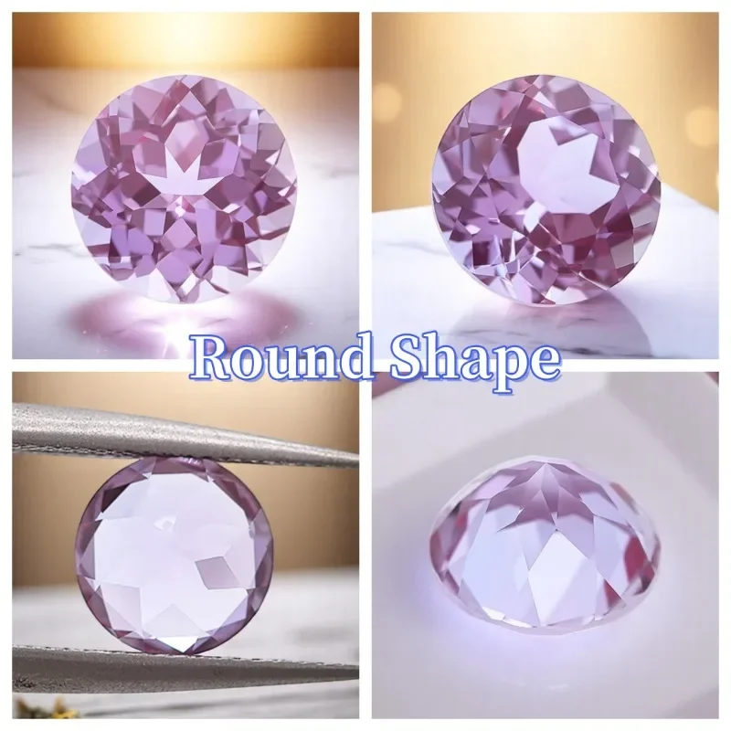 

Lab Grown Alexandrite Change Color Stone Charms Gemstone DIY Ring Necklace Earrings Main Materials Selectable AGL Certificate