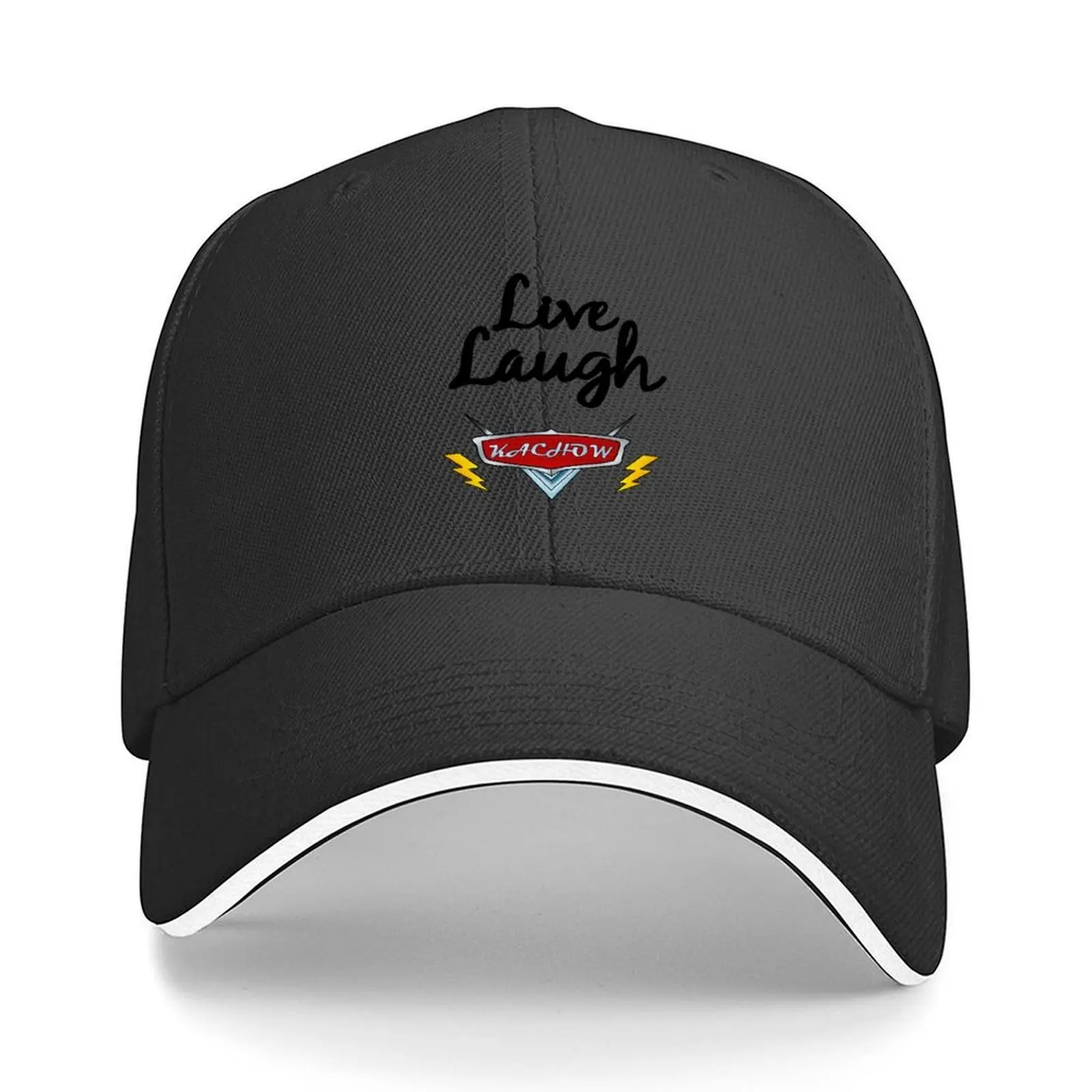 

Live, Laugh, KACHOW Baseball Cap Rugby Beach Outing Luxury Brand Custom Cap Woman Men's