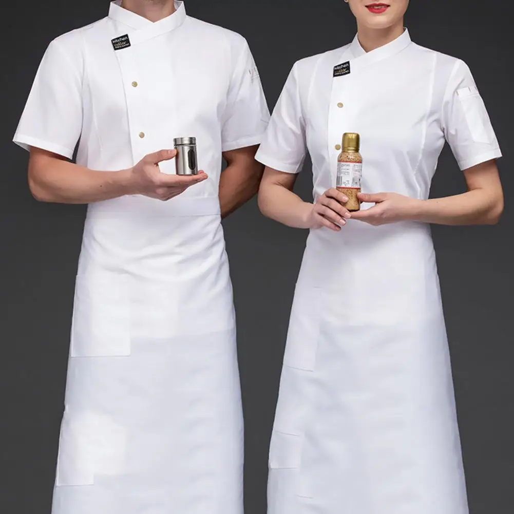 Cook Hotel Restaurant Canteen Cake Shop Cafe Shirt Cooking Costume Food Service Kitchen Work Uniform Adult Chef Jacket Coat