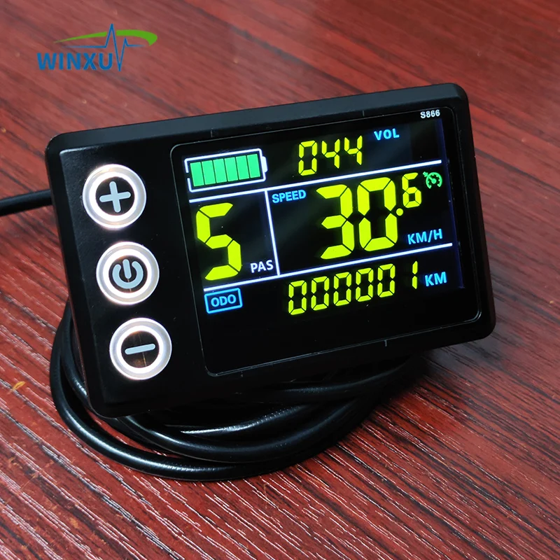 24V 36V 48V 250W 350W E-bike Brushless Motor Universal Controller S866 Colour LCD Display Kit for Electric Mountain Bike Repair