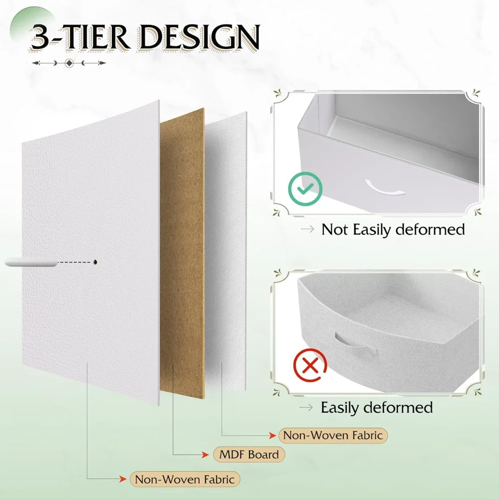 Cômoda alta para quarto com 12 gavetas, cômodas e cômodas, cômoda de tecido para quarto