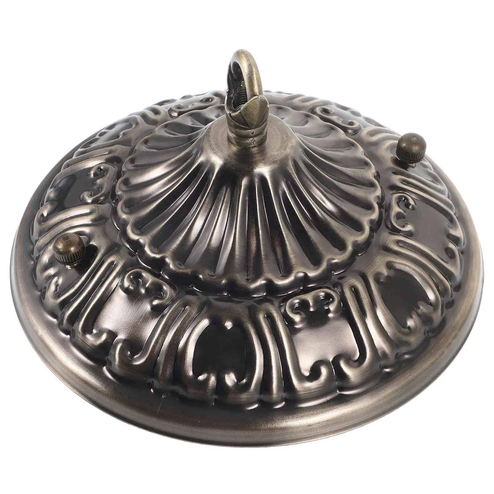 Retro Ch Canopy Plate Heavy Duty Hook Iron Kit Bronze Open Loop Pendant Light Mounting Bracket Ceiling Fixture