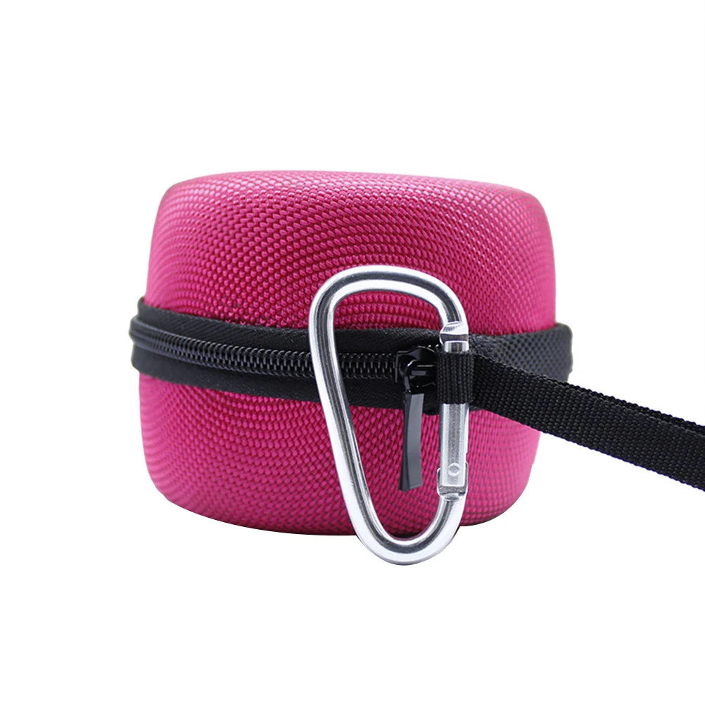

Outdoor Travel Portable Speaker Storage Bag With Hook Red Mini For Anti-Scratch Lightweight Nylon Rope