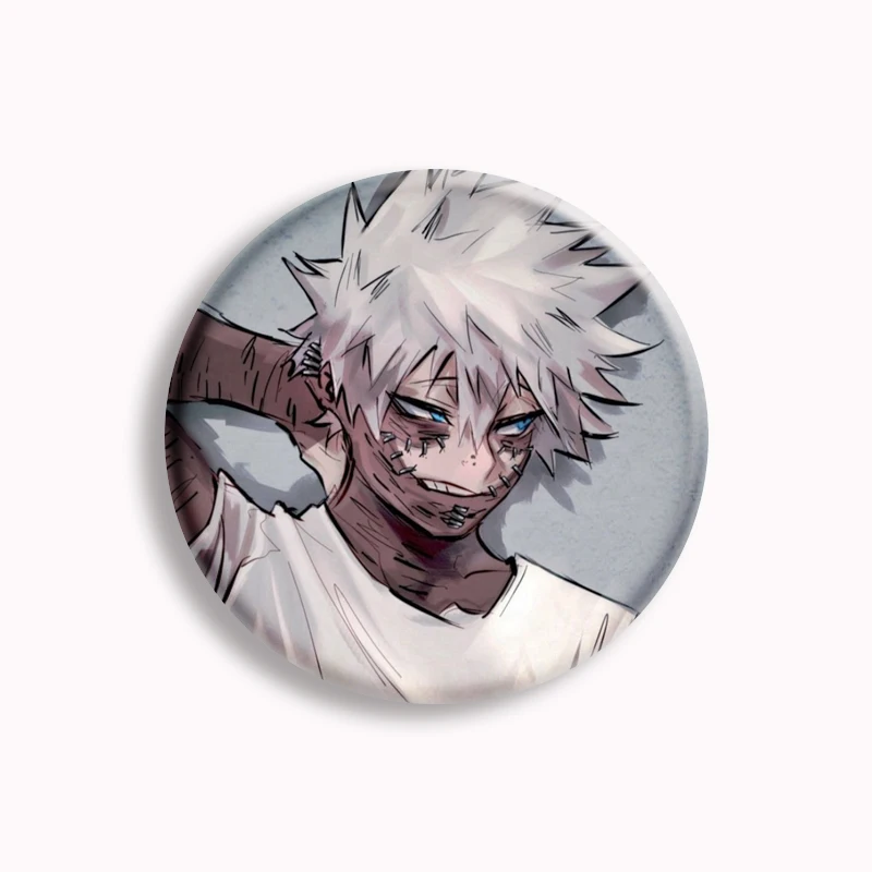 Pin de botón suave de My Hero Academia, broche creativo de Anime Popular, decoración de bolsa, colección de fanáticos, regalos de amigos, Dabi