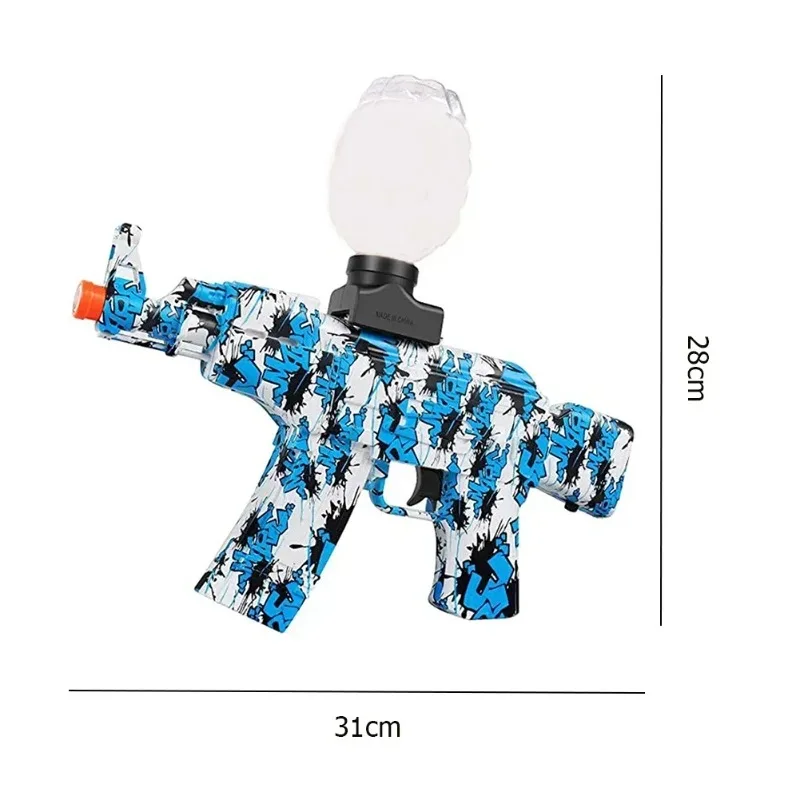 AK47 Palla in gel per schizzi elettrici con perline d'acqua Blaster per attività all'aperto Gioco di squadra di tiro Regali giocattolo per adolescenti