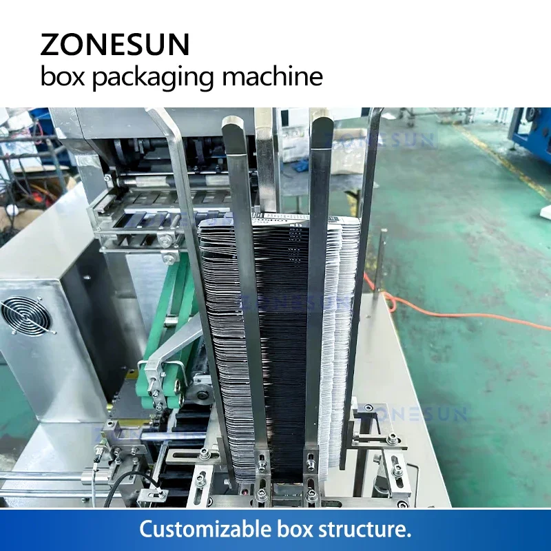 Zonesun Automatic Cartoning Machine Horizontal Side Load Cartoner Automated Box Folding Machine ZS-120BP
