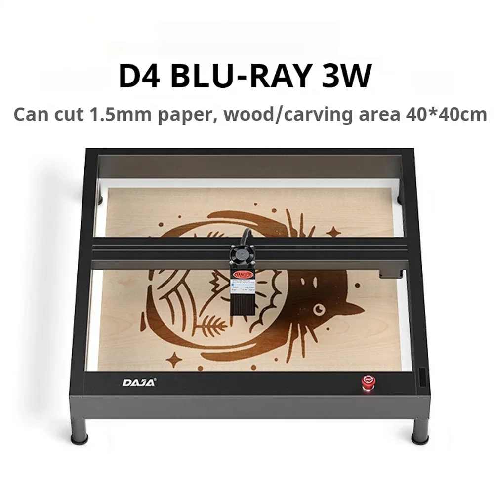 Daja Máquina de Gravura a Laser Portátil, D4, 2W, Plástico, Aço, Couro, Madeira, Ouro, Prata, DIY, Personalizado Máquina de Gravação a Laser