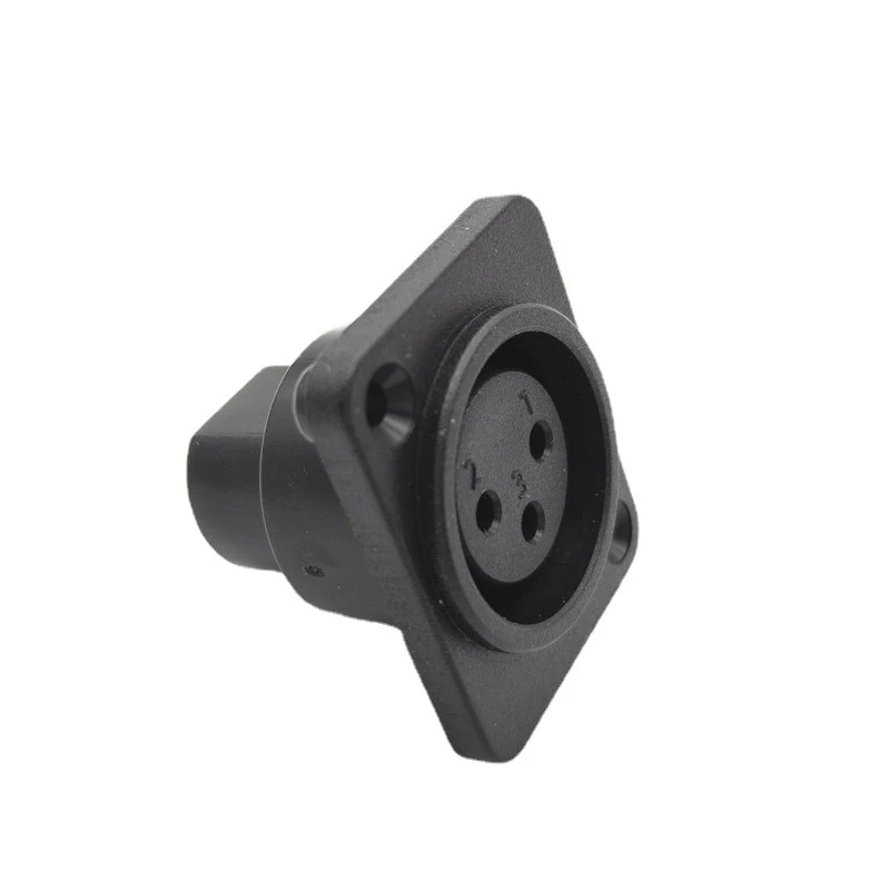 Card Dragon 3-core Male Or Female XLR Straight Leg Plastic Power Connector Karon Holder 3-pin Socket Connection C3