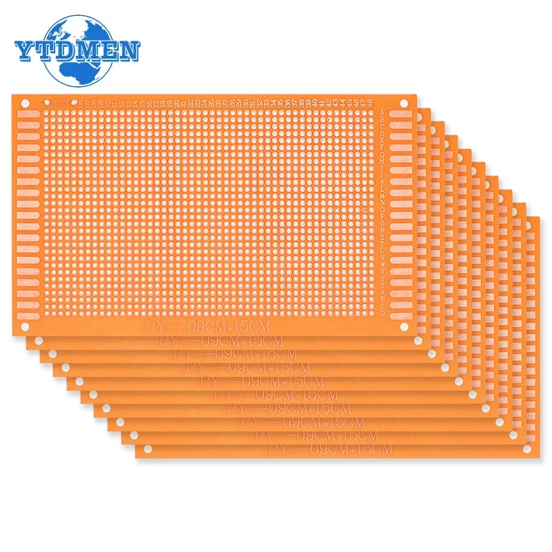 5/10pcs Universal Board Single Side Prototype PCB 9x15cm Yellow DIY Experimental Bakelite Copper Plate Circuirt Boards Kit