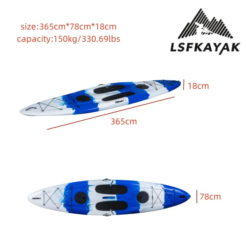 China Factory Sell SUP 3.65M Stand-Up Paddle Board Kayak For One Person Use In Lake And River