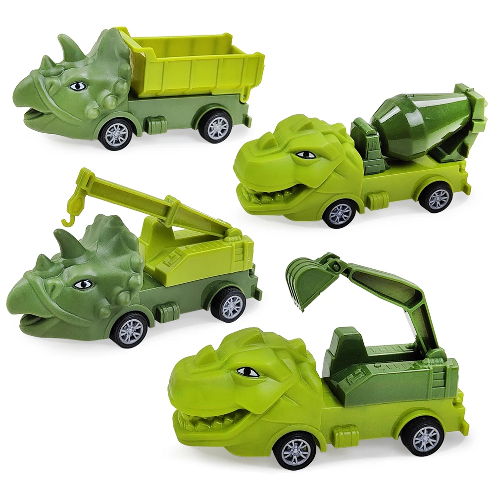 Pull Back Dinosaur Mini Racing Car para crianças, Baby Car Toys, resistente, educacional, crianças, meninos, meninas, 1, 2, 3, 4, 5, 6 anos