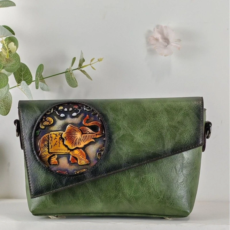 new 2025 women bag retro Chinese style multi-layered middle-aged single-shoulder crossbody bag with large capacity package