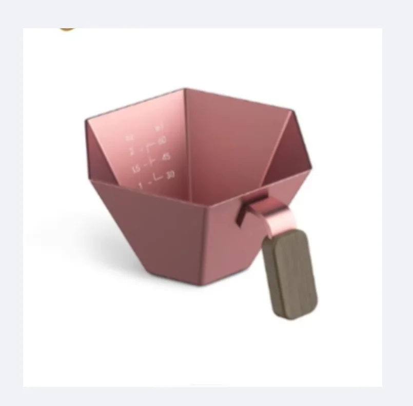 Suitable for Prism Measuring Cup Aluminum Alloy Coffee Extraction Cup Italian Double Scale Espresso Measuring Cup 100ml