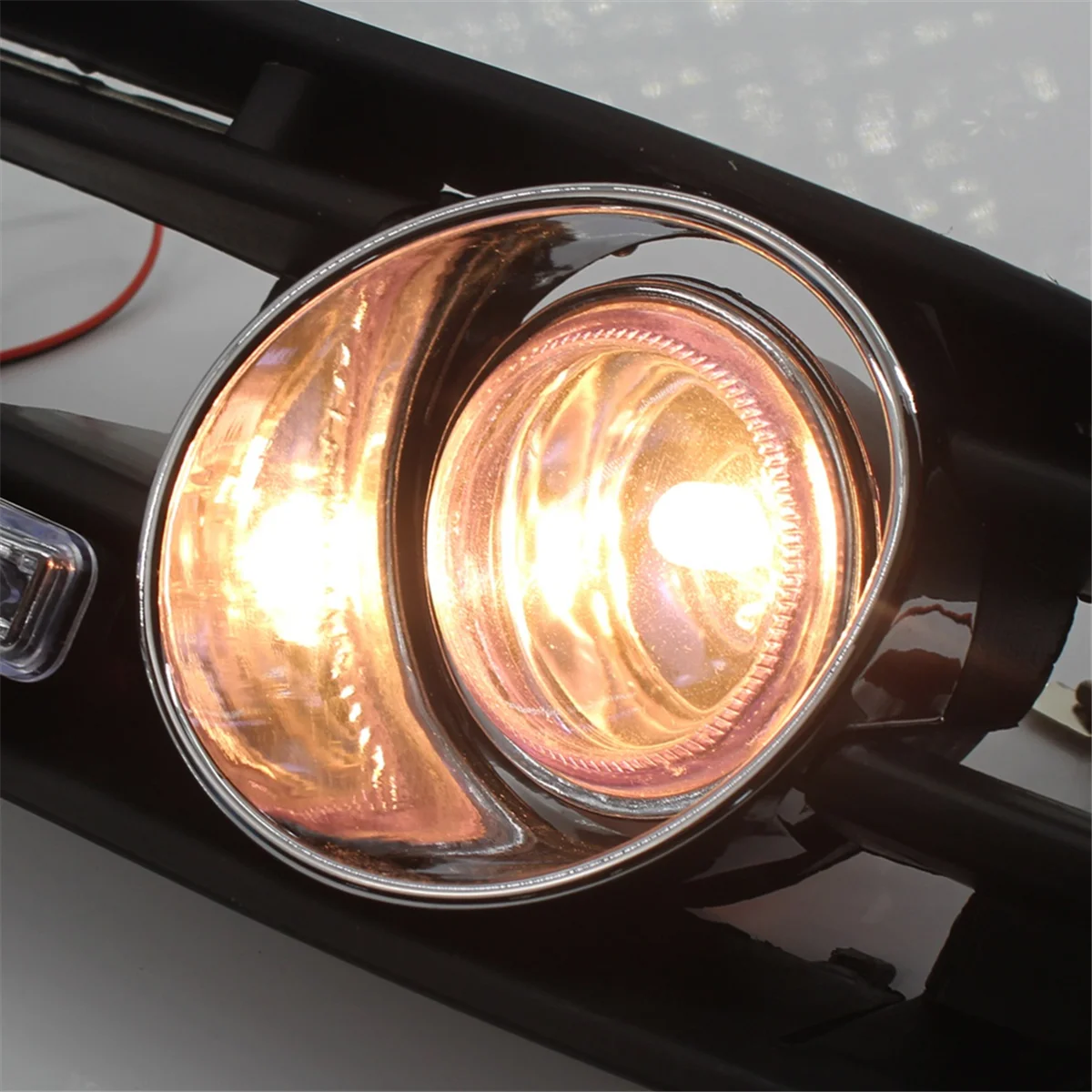 

HOT HOT SALE Bumper Grille Driving Lights with Switch & Harness for VW Black+Blue