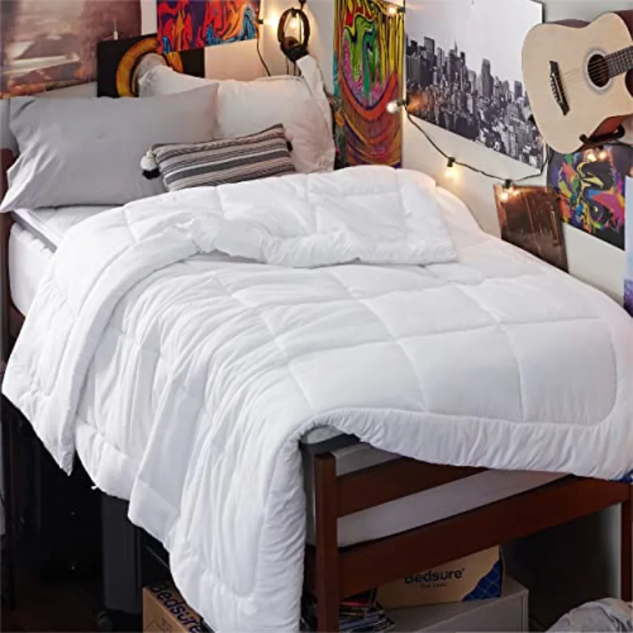 

Comforter Duvet Insert - Quilted Comforters Size, All Season Duvet, GentleSoft Down Alternative Bedding, with 8 Tabs, Gifts for