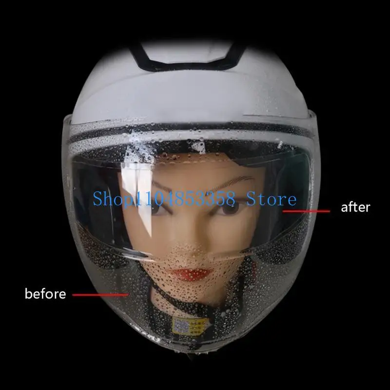 

Универсальный мотоциклетный шлем 652F, прозрачная непромокаемая пленка, защита от дождя, противотуманный экран