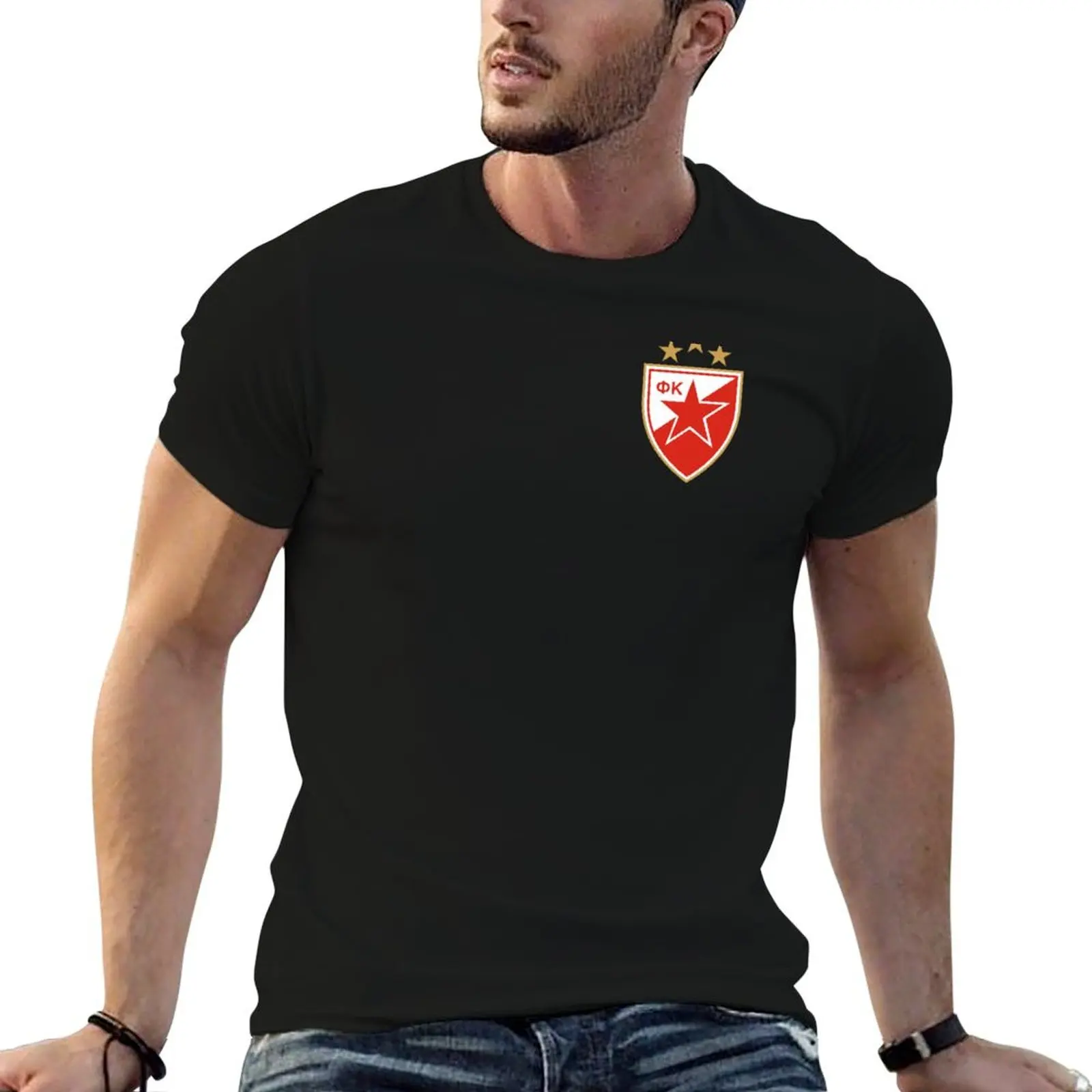 

Crvena Zvezda - Red Star Belgrade T-Shirt cotton t shirt pack t shirts for man slim fit anime t shirts oversize T-Shirt