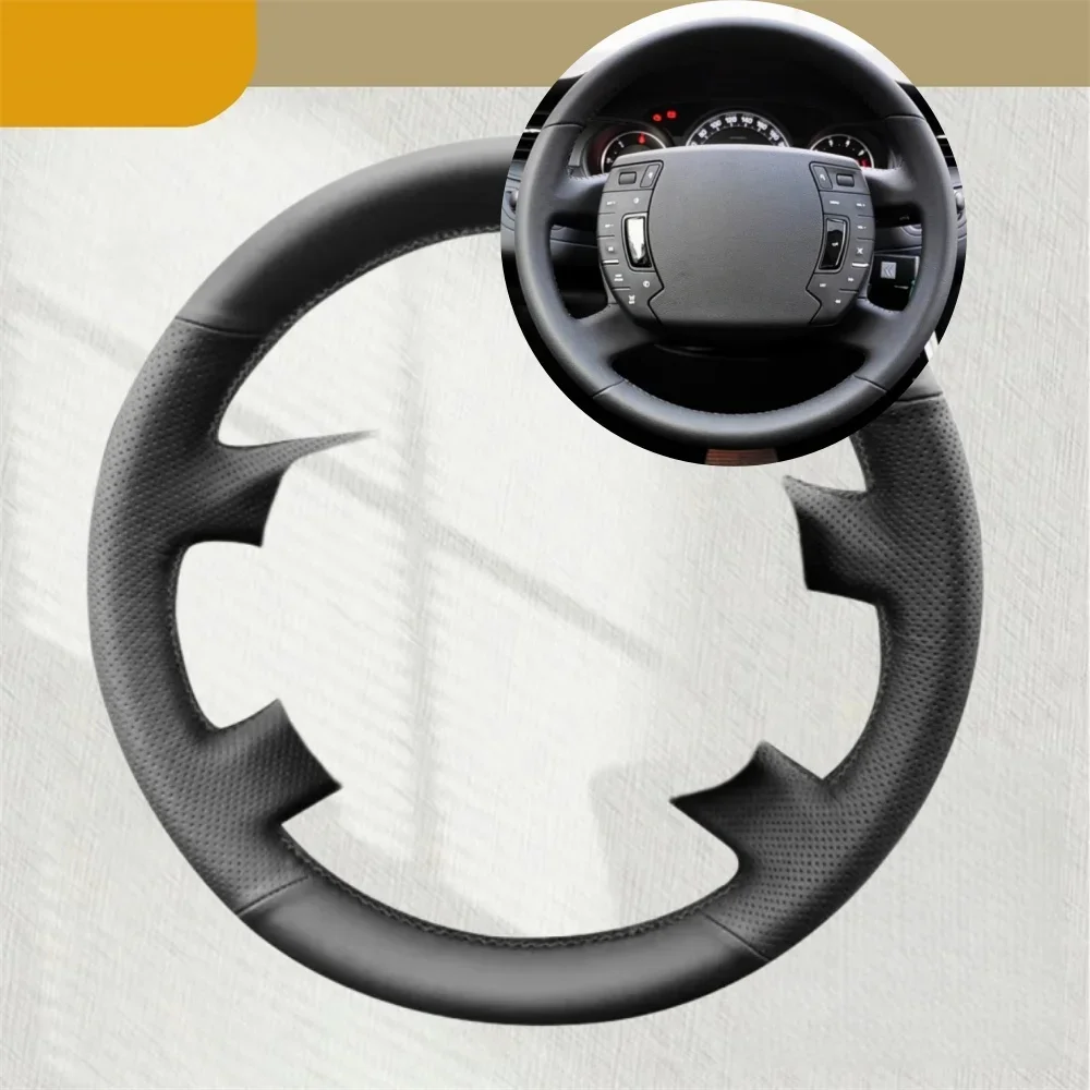 

Car Steering Wheel Cover For Citroen C5 2008-2010 2011-2013 2014-2017 Micro Fiber Leather Non-Slip Car Accessories Steering Wrap