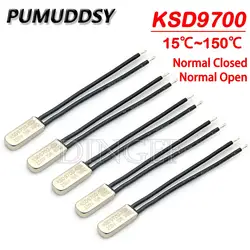 1PCS KSD9700 5A 10A 250V 15C 55C 60C 75C 80C 85C 90C 95C 100C 155C NO NC Thermostat Thermal Protector fuses Temperature Switch