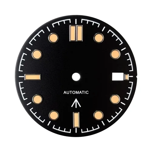 Imagen 2 del producto Creativo nuevo 31mm Sea-master NH35 S logo dial accesorios de reloj personalizados NH35 speed-master dial