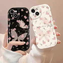 Cherry Flower Soft Phone Case For Xiaomi Redmi Note 13 Pro 5G 12 4G 8 11 10 9 12 Pro Plus 12S 13C 12C 10C 9C 9A A1 A2 A3 Cover