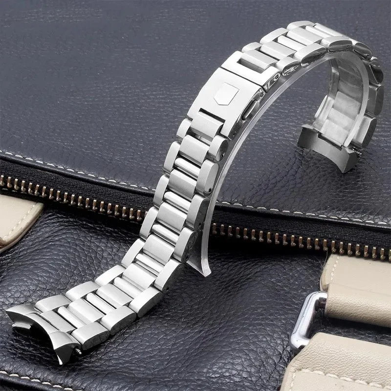 Solid Stainless Steel Watch Strap  Bracelet Watchband For Tag Heuer Calera Series Watch Accessories Band Steel  22mm