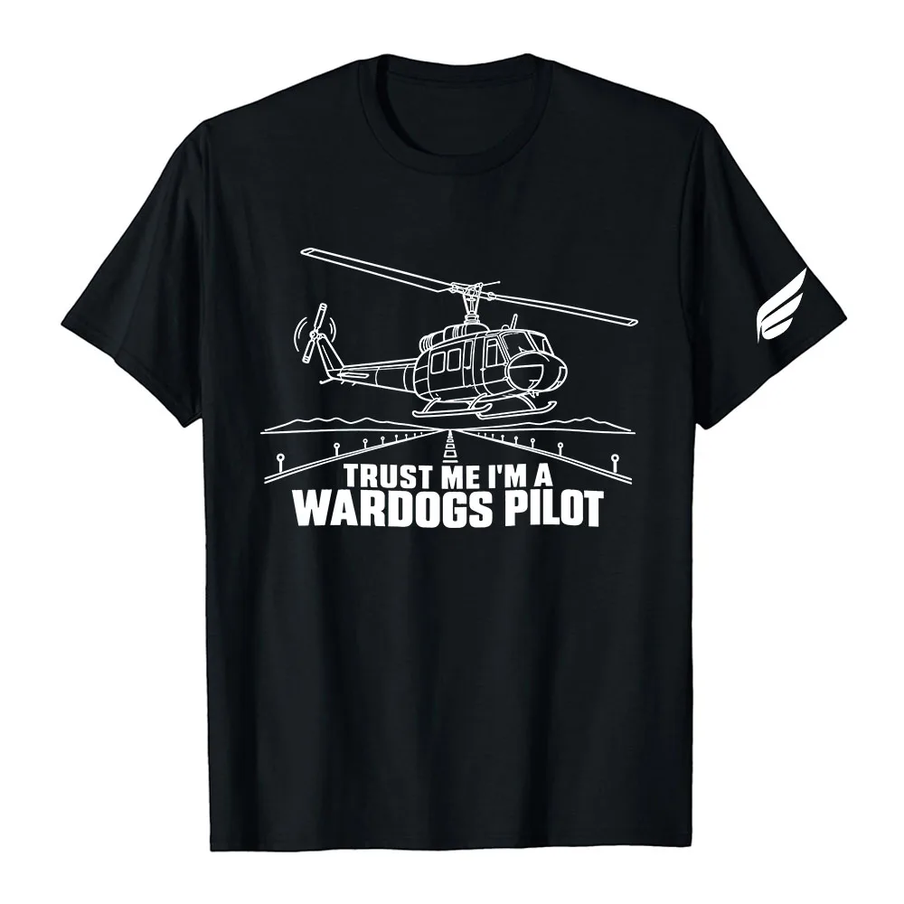 Vertrau mir, ich bin ein Pilot der WARDOGS – T-Shirt für Männer und Frauen, mit Hubschrauber-Motiv, kurzärmelig, aus Baumwolle, lässiger Schnitt, weiches Material, Rundhalsausschnitt, unisex. – Detail 4