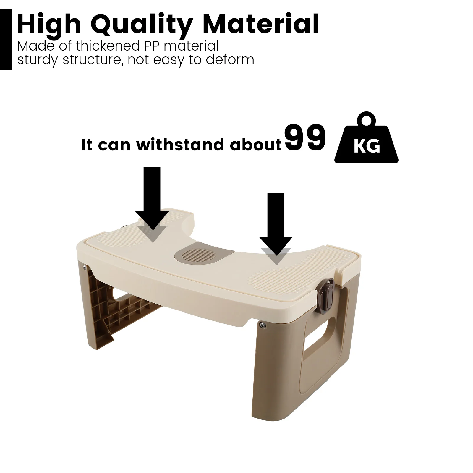 Foldable Toilet Footstool Double Nonslip Design Portable Toilet Squat Stool Squat Stool for Bathroom Toilet Leg Raiser Stand