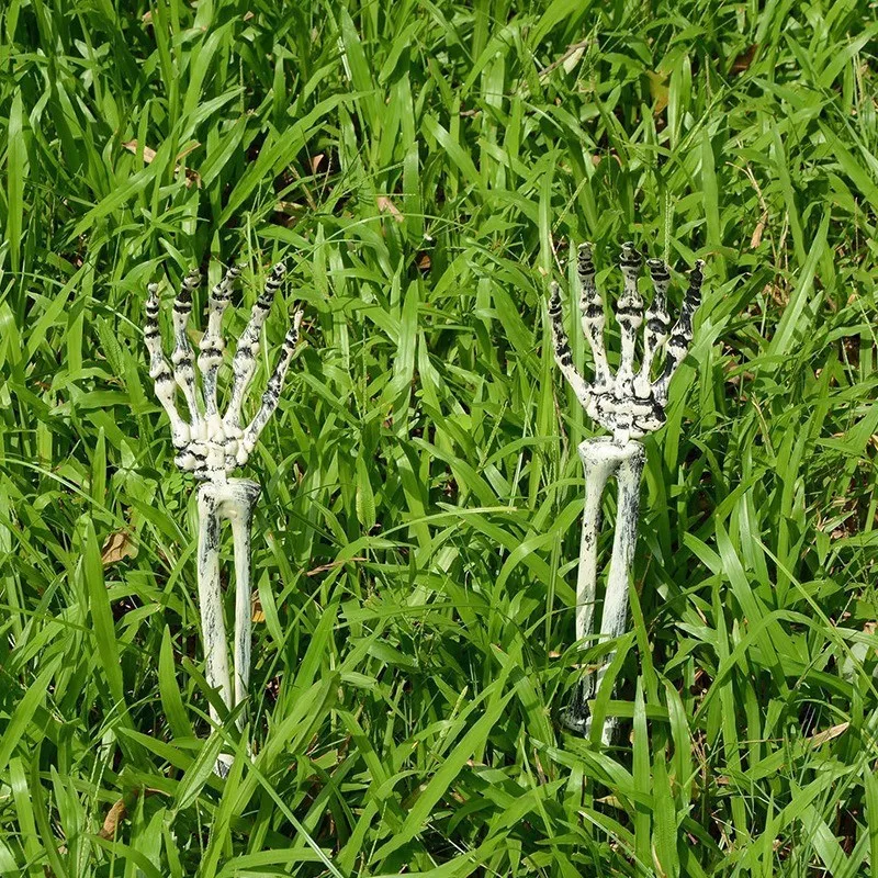 Garden Decoration Holiday Skull Bone Props Ground Breaking Horror Halloween Decoration Skull Party Accessories Gift Decoration view 5