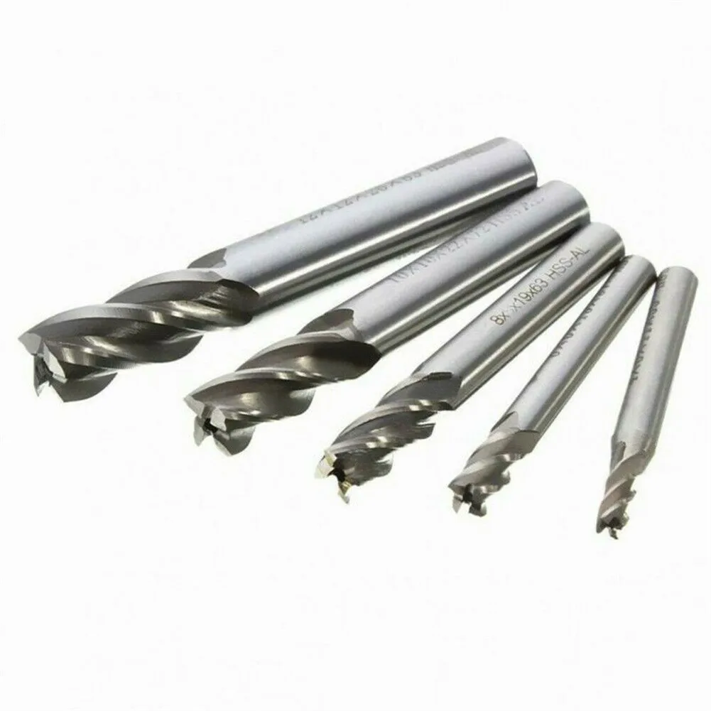 

For Cutting End Milling Cutter End Mill Accessories Drill HSS High Speed Steel Replacement Slot Straight Handle