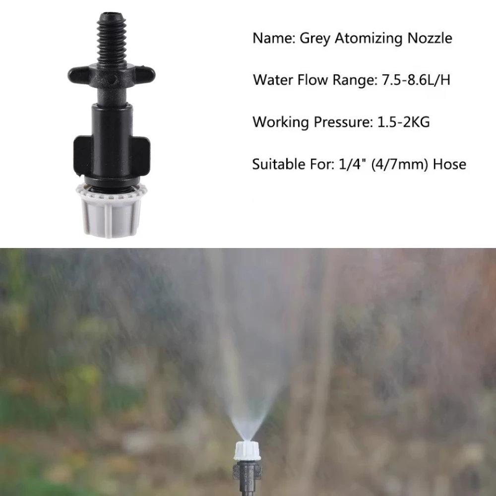 

15 шт. регулируемая вращающаяся насадка с микрораспылителем для садового капельного орошения, спринклерная капельница для полива теплицы