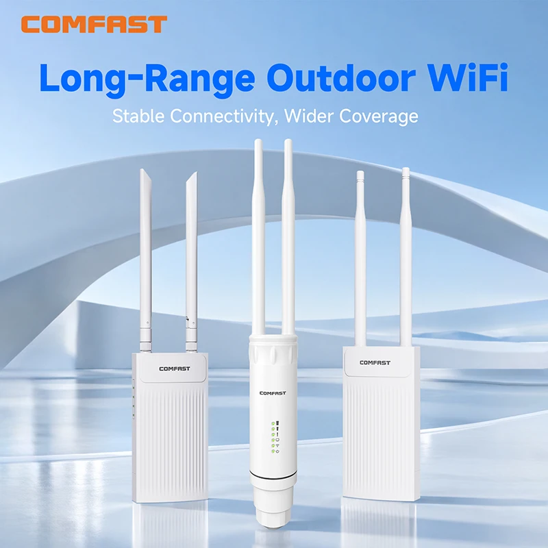 COMFAST Outdoor Wireless Repeater Extender Access Point Router 2.4G/5.8GHz All Weather AX300/1200/3000 WiFi AP for Network Expan