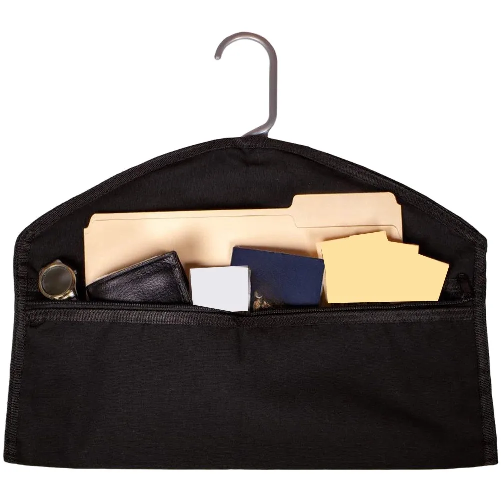 Discreet Hanging Clothes Storage Bag with Concealed Pocket 600D Water Resistant Oxford Cloth for Home and Travel
