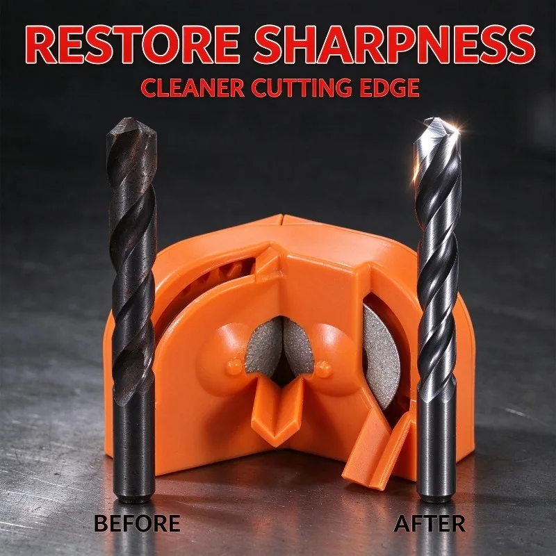 1 BOX Portable V-shaped multifunctional twist drill impact drill milling cutter kitchen knife grind polishing tool accessories