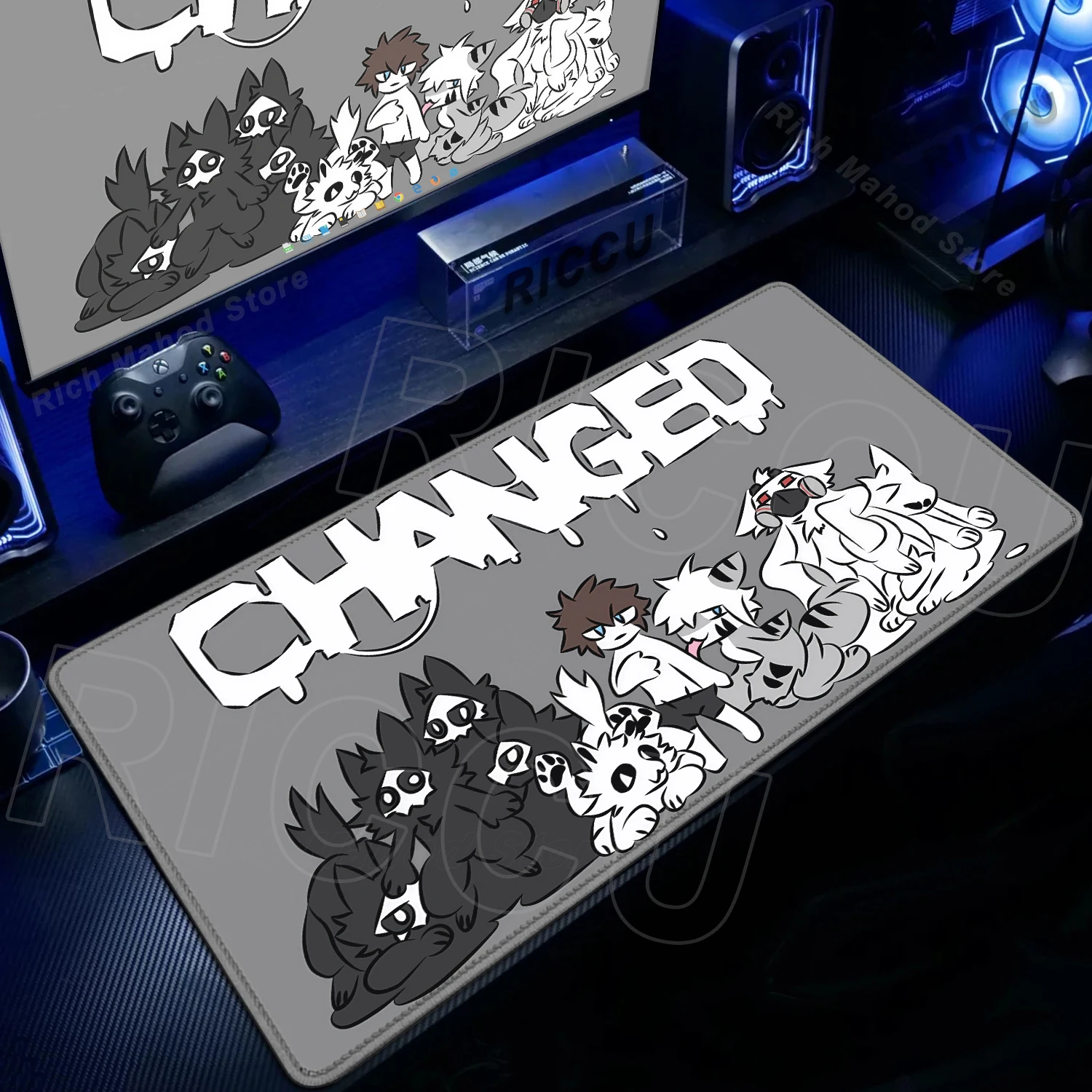 

Changed Puro Game Mousepad Gaming Keyboard Desk Pads Office Large Computer Non-slip Lockedge Mouse Pad Office Accessories Carpet