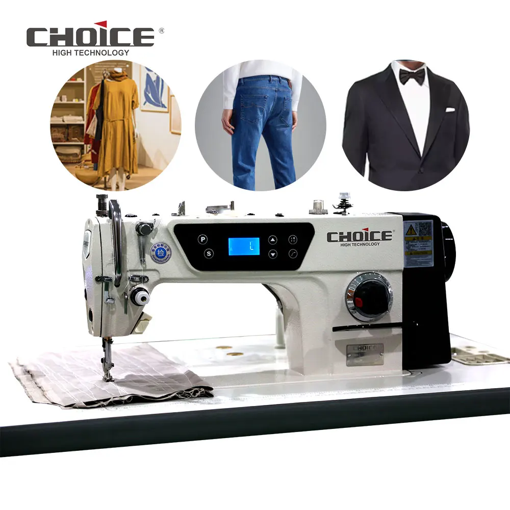 

Sewing Machine Industrial Apparel Machinery High Speed Direct Drive Single Needle Industrial Lockstitch Sewing Machine
