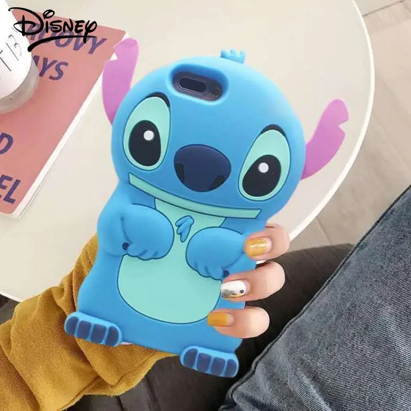 

Kawaii Disney Stitch Iphone Phone Case Applicable To Iphone 12 13 14Promax Cartoon Fall Prevention Silica Gel Mobile Phone Shell