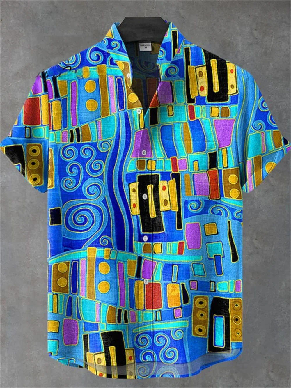 

Elephants Small Fish Small Dogs 3Dpattern Beach Print Hawaiian Shirt 2025 Men's Shirt Summer Daily Casual Short Sleeved Shirt