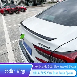Trunk Spoiler For Honda New Accord 2018-2022 Sedan Trunk Lip Spoiler Rear Wings ABS Plastic Exterior Tuning Body Kit Accessories
