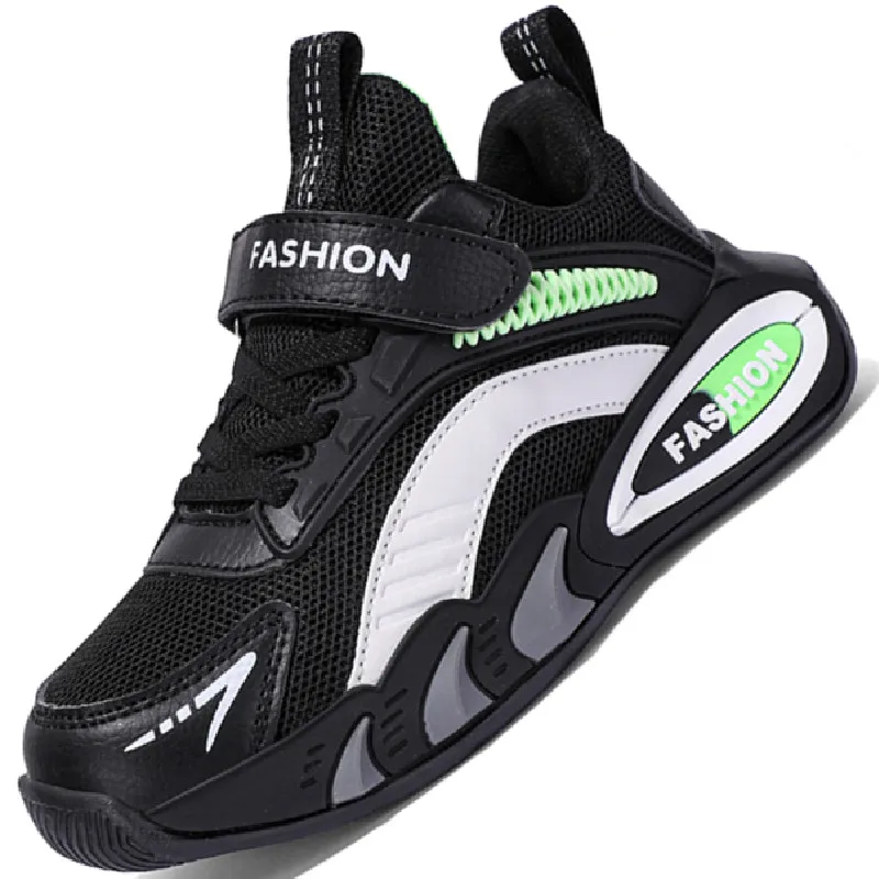 2026 Autumn New Kids Running Shoes Boys Fashion Leather Casual Walking Sneakers Children Breathable Comfort Sport Shoes Outdoor