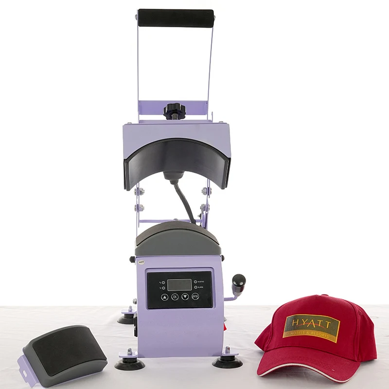 

CH2310-3 Heat Press Machine 2-in-1 Manual Cap Press Baseball Cap & Five-Panel Cap Heat Press Machine 110V/220V