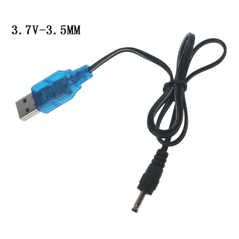 3.7V Lipo Battery Charger USB to 2.5mm/3.5mm Plug Connector Charging Cable For RC Helicopter Drone Car Model Electric RC Toys