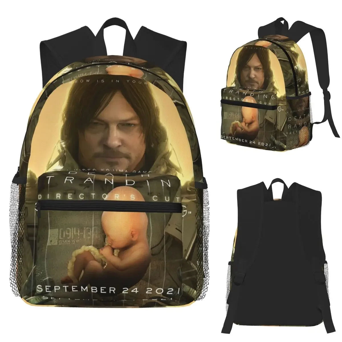 Mochila para estudiantes Death Stranding Video Game PC Gamer, mochila escolar, mochila de viaje para senderismo, mochila de moda para hombres y mujeres, bolso de hombro