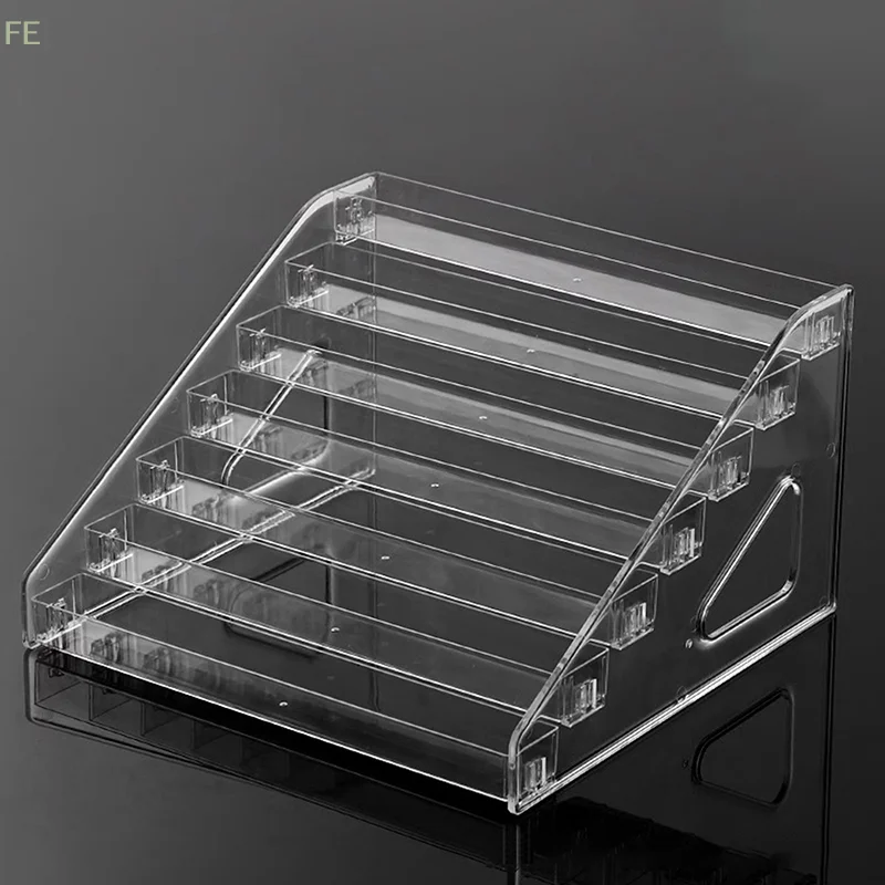 Expositor de Esmalte de Uñas Acrílico Transparente, Estante de Almacenamiento de Plástico Multicapa, Estante para Gel UV, Instalación Rápida, Almacenamiento de Cosméticos y Manicura
