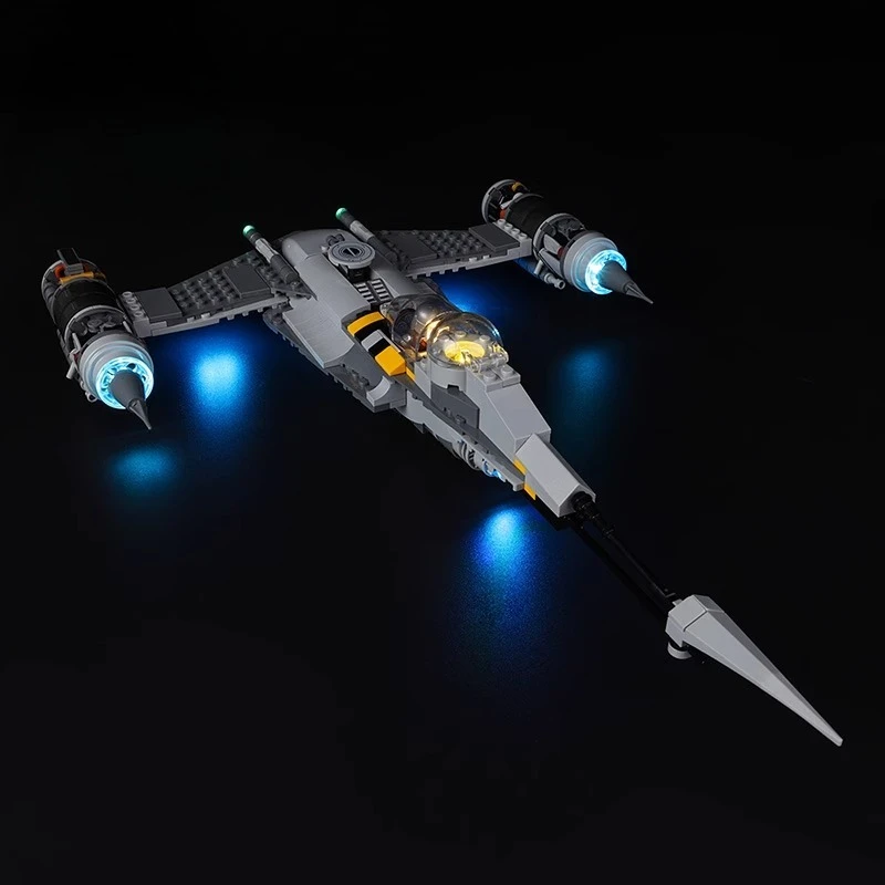Set di illuminazione a LED senza modello adatto per LEGO The Mandalorians N 1 Starfighter 75325 (escluse blocchi di costruzione)