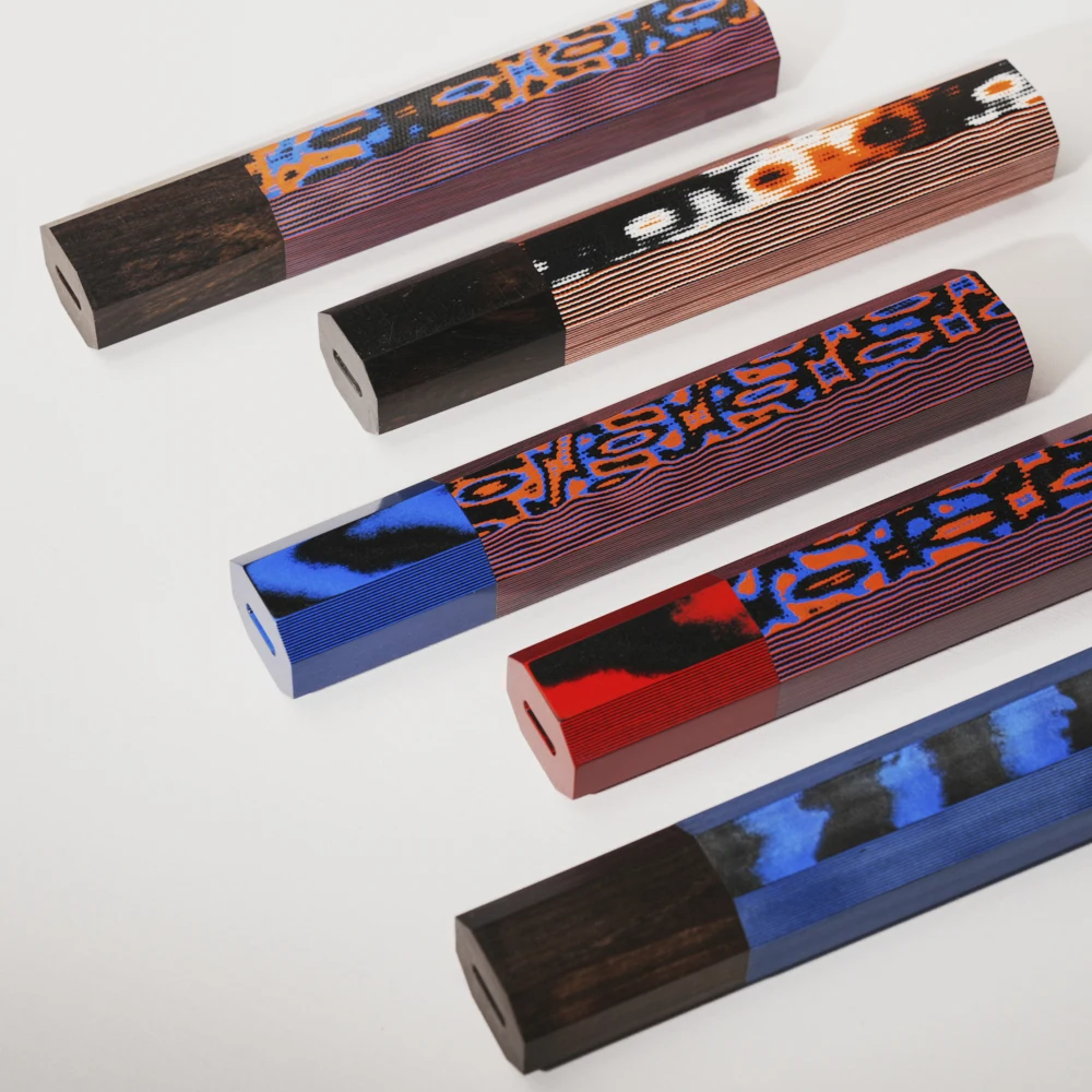 

IK Japanese Knife Handle for Full Tang Fixed Blade Knife G10 Wa Handle for Gyuto Knife Santoku Knife Chef Knife Replacement