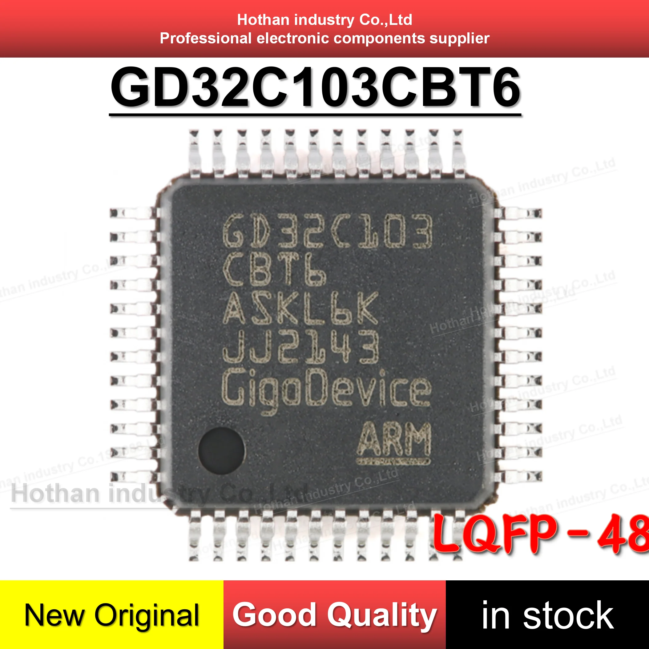 [1PCS] GD32C103CBT6 GD32 C103CBT6 CBT6  Replacement STM32C103CBT6 STM32 LQFP-48 ARM Cortex-M4 32-bit Microcontroller-MCU Chip